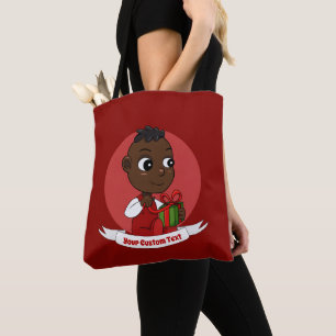 Cute Christmas baby cartoon Tote Bag