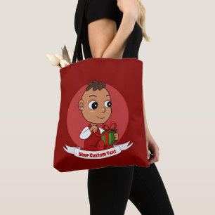 Cute Christmas baby cartoon Tote Bag