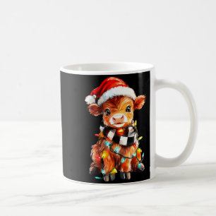 Cute Christmas Baby Highland Cow F Thanksgiving Coffee Mug