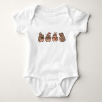 Cute Christmas Baby Pygmy Hippo Moo Deng