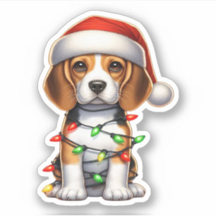 Cute Christmas Beagle
