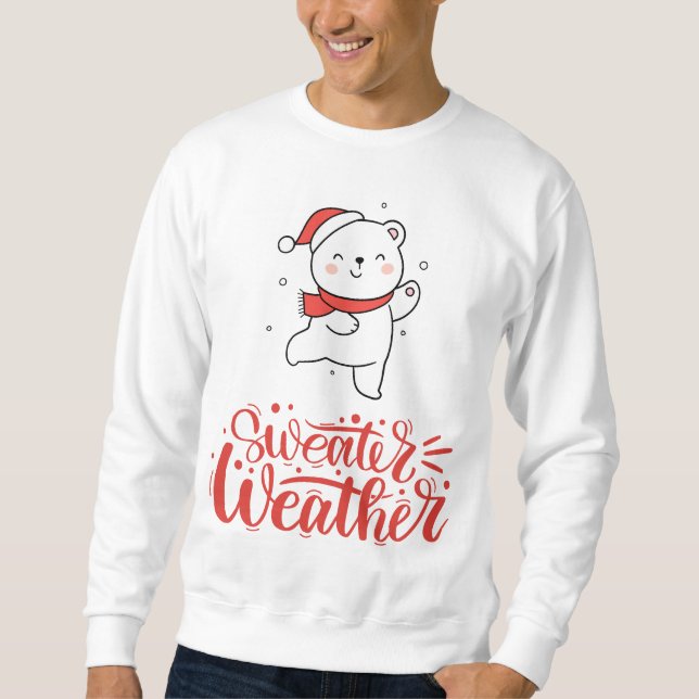 Cute Christmas Bear Sweater Weather (Front)
