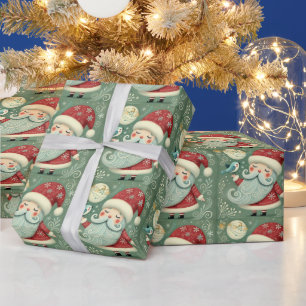 Cute Christmas bell Line Art Wrapping Paper