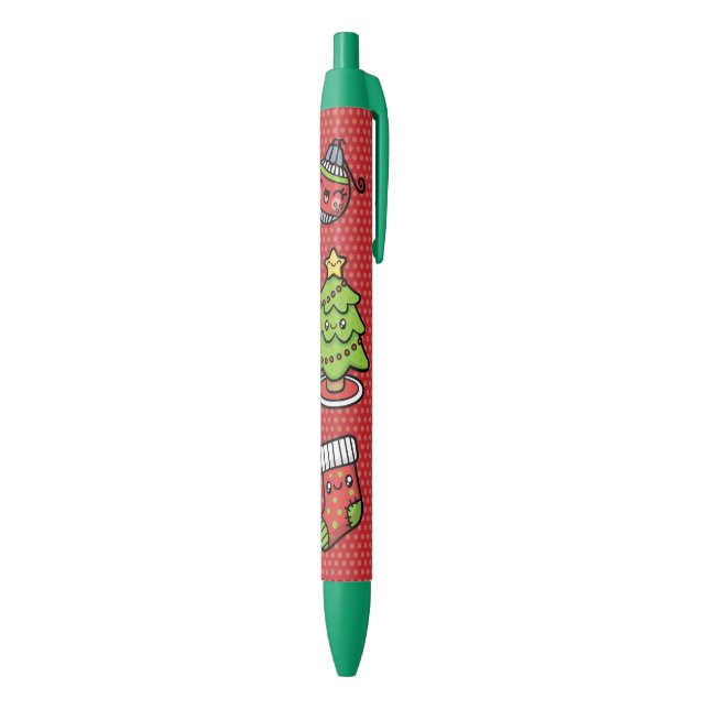 Cute Christmas Black Ink Pen (Bottom (Vertical))