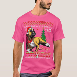 Cute Christmas Boxer Dogs T-Shirt
