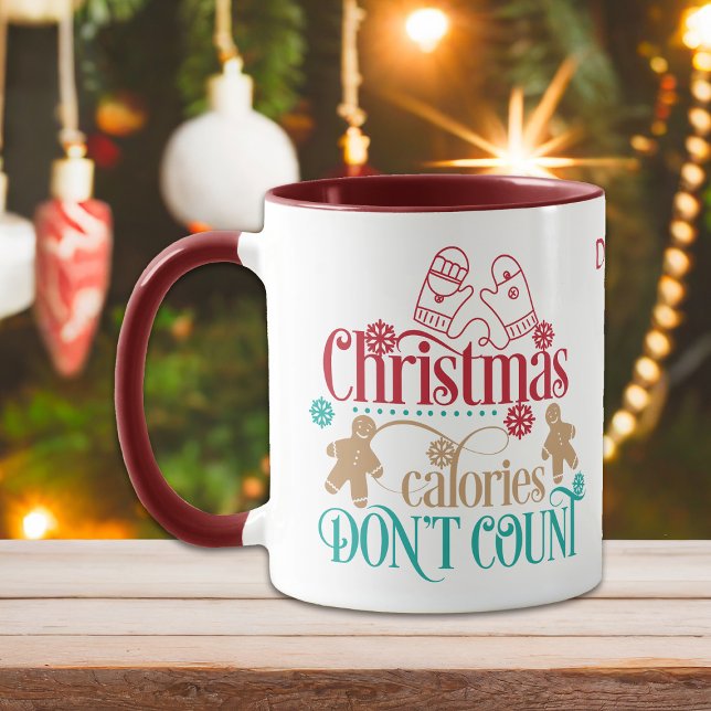 Cute Christmas Calories Don't Count Cookie Mug (Creator Uploaded)