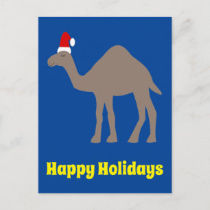 Cute Christmas Camel Custom Postcard