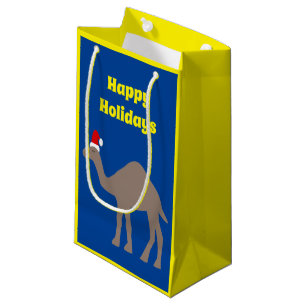 Cute Christmas Camel Custom Small Gift Bag