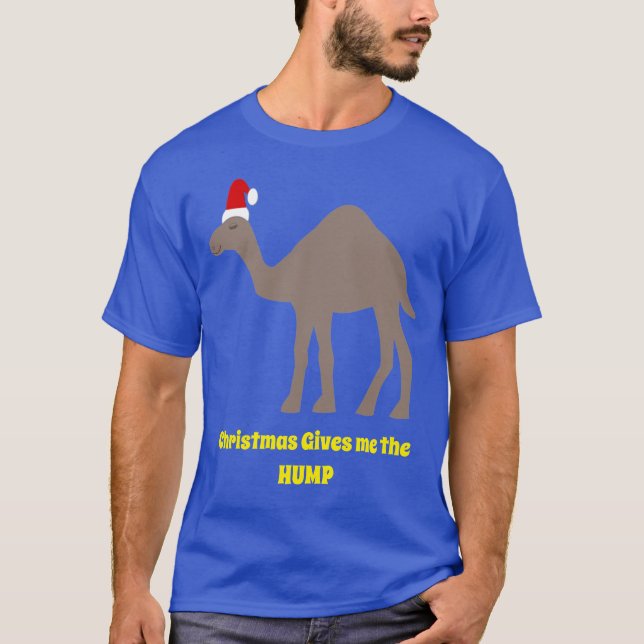 Cute Christmas Camel Funny Custom T-Shirt (Front)