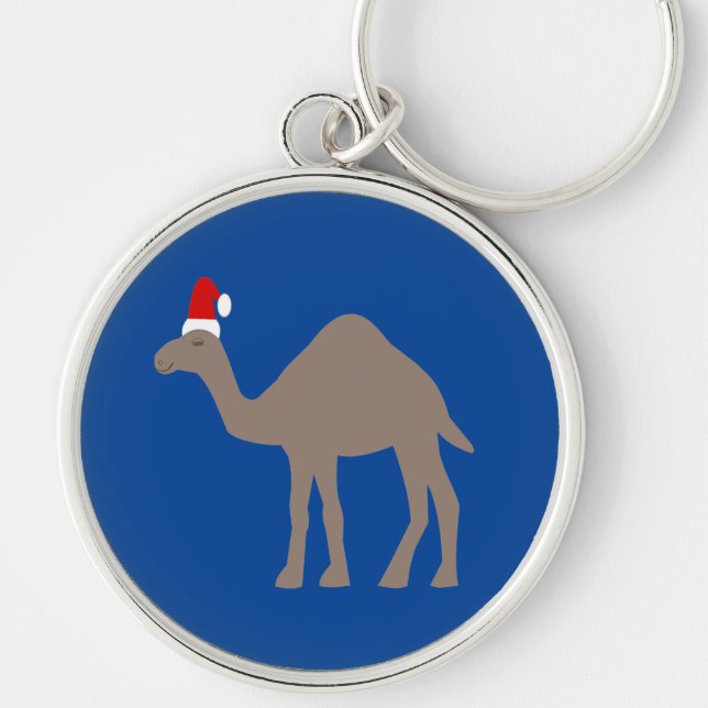 Cute Christmas Camel Key Ring (Front)