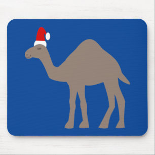 Cute Christmas Camel Mouse Pad
