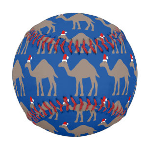 Cute Christmas Camel Patterned Baseball