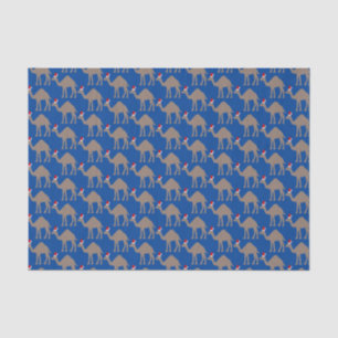 Cute Christmas Camel Patterned Tissue Paper
