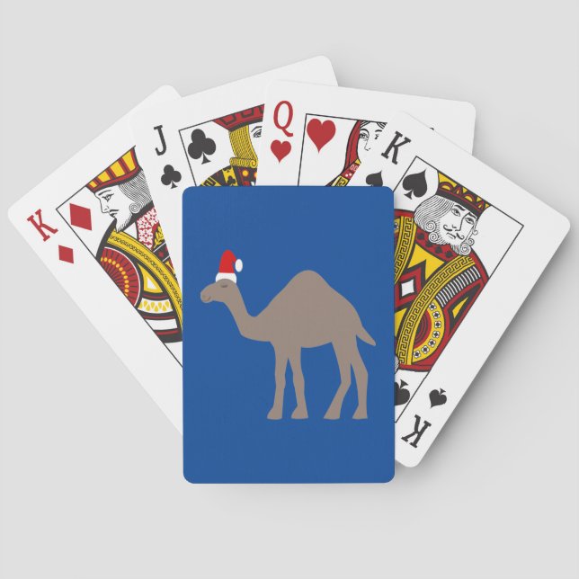 Cute Christmas Camel Playing Cards (Back)