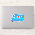 Cute Christmas Camper Vintage Motorhomes RV Xmas<br><div class="desc">Check out this sweet illustrated sticker. I love stickers! What about you? Check out my shop for birds,  butterflies,  cacti and lots more!</div>