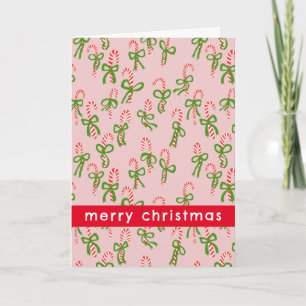 Cute Christmas Candy Canes Xmas Sweet Holiday Card