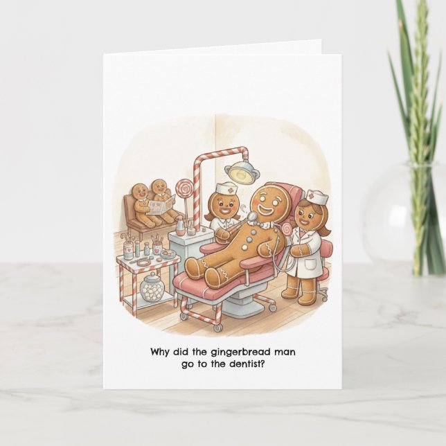 Cute Christmas Card for Periodontist/Dentist (Front)