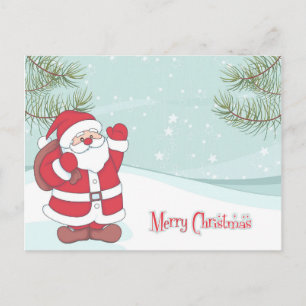Cute Christmas Cartoon Postcard