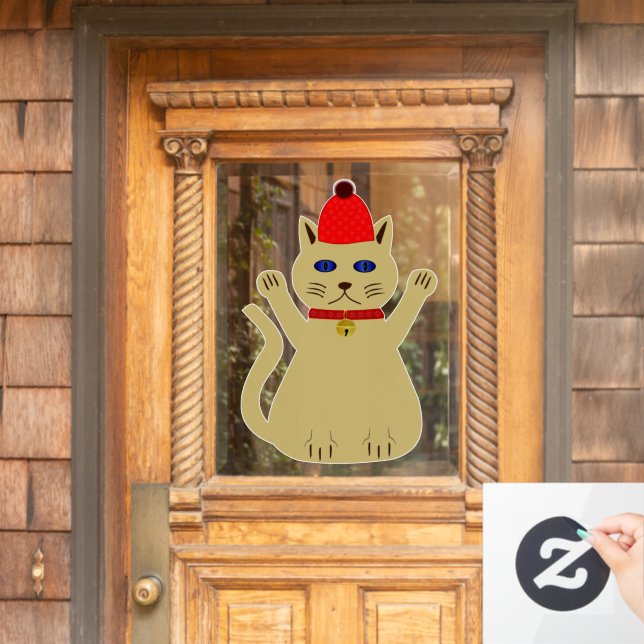 Cute Christmas Cat (Home Door)