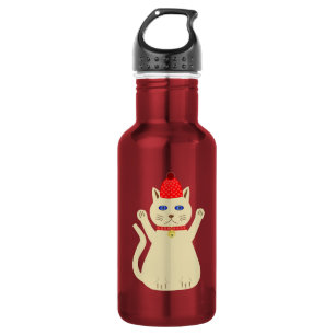 Cute Christmas Cat 532 Ml Water Bottle