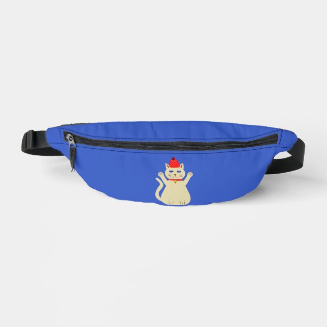 Cute Christmas Cat Bum Bags (Front)