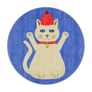 Cute Christmas Cat Cutting Board