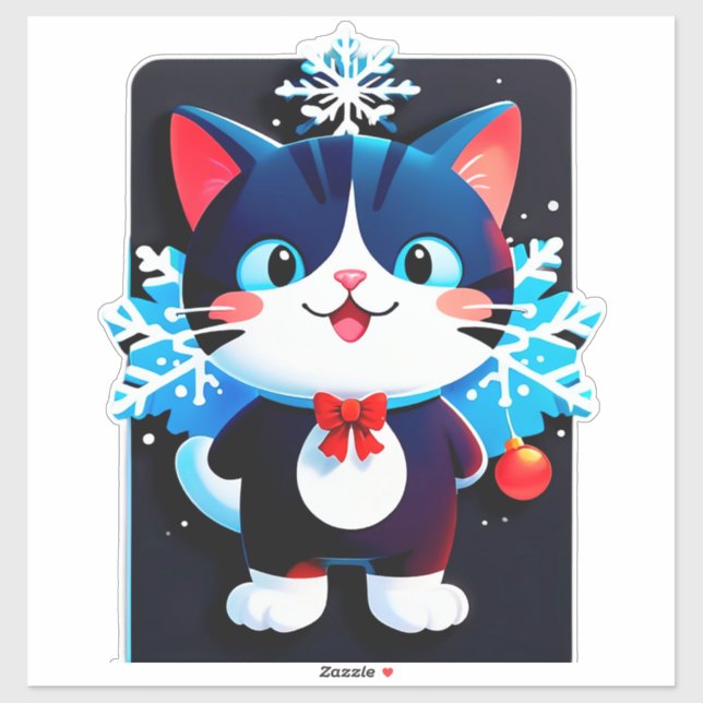 🎄 Cute Christmas Cat Decor For Winter Cat Lovers  (Sheet)