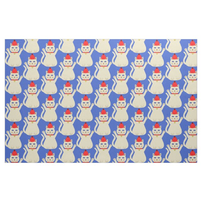Cute Christmas Cat Fabric (Fat Quarter)