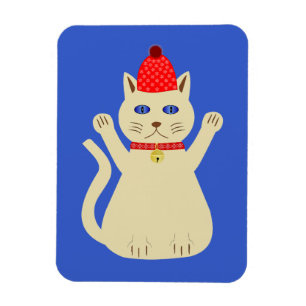 Cute Christmas Cat Magnet