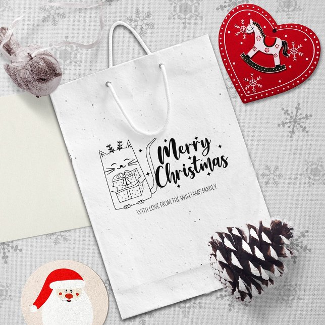 Cute Christmas Cat  Rubber Stamp (Creator Uploaded)