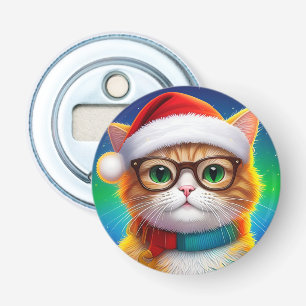 Cute Christmas Cat Santa Claus-68265 Bottle Opener