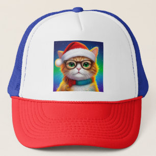 Cute Christmas Cat Santa Claus-68265 Trucker Hat