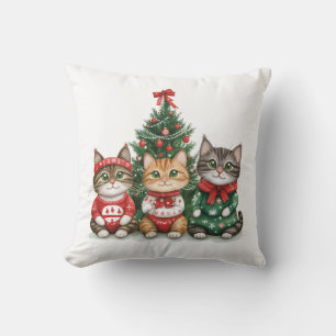 Cute Christmas Cats Cushion