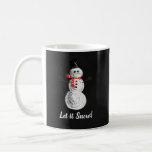 Cute Christmas Chalkboard Snowman | Let it Snow Coffee Mug<br><div class="desc">Cute Christmas Chalkboard Snowman | Let it Snow Mug - with a cute chalk snowman and customisable text!</div>