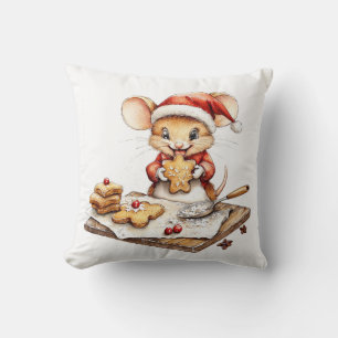 Cute Christmas Chef Mouse Cushion