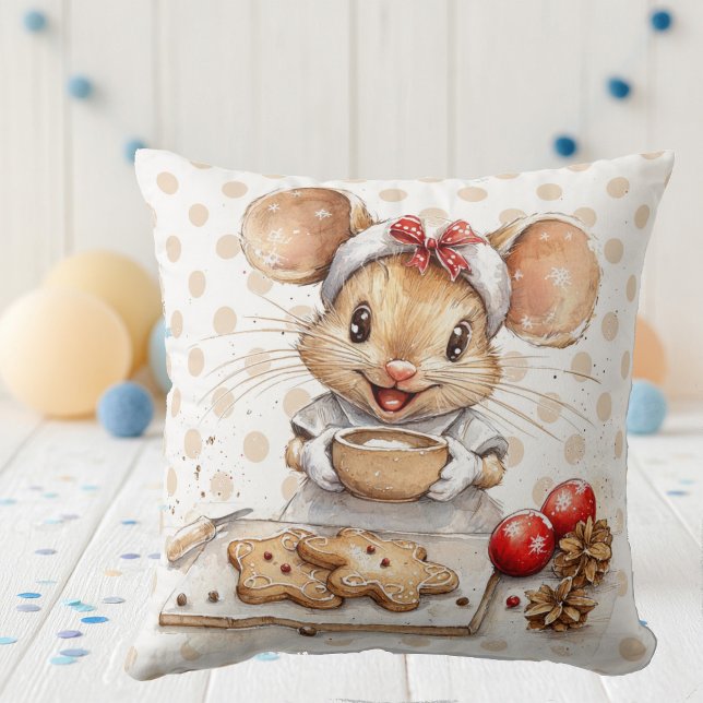 Cute Christmas Chef Mouse Cushion (Creator Uploaded)