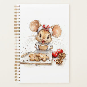 Cute Christmas Chef Mouse Planner