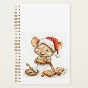 Cute Christmas Chef Mouse Planner