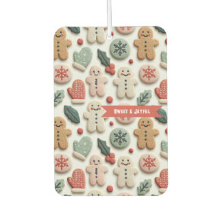 Cute Christmas Cookie Pattern Car Air Freshener