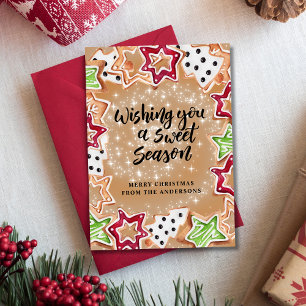 Cute Christmas Cookies  Holiday Card