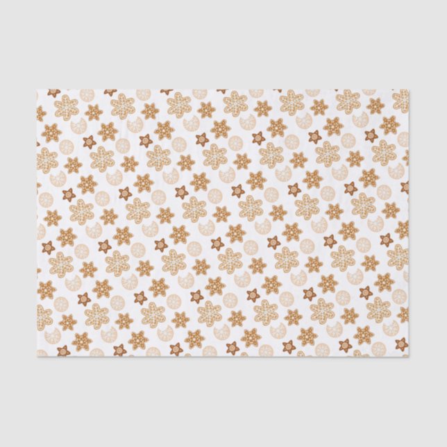 Cute Christmas Cookies Holiday Tissue Paper (Front)