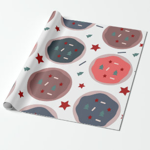 Cute Christmas Cookies Spinkles Bakery Sweet Wrapping Paper