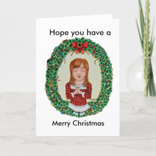 Cute Christmas Copic Drawing Card