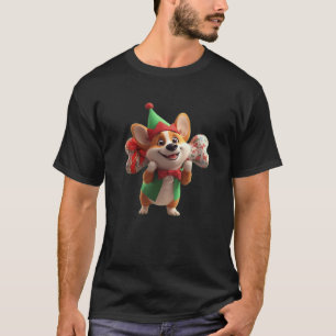 Cute Christmas Corgi Classic T-Shirt