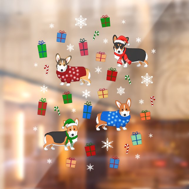 Cute Christmas Corgis in Hats & Sweaters (Sheet 2)