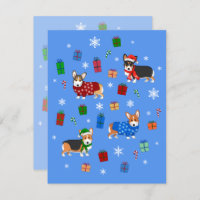 Cute Christmas Corgis in Hats & Sweaters