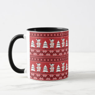 Cute Christmas Cow Mug