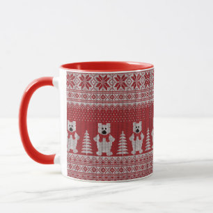 Cute Christmas Cow Mug