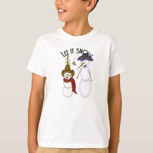 Cute Christmas Cowboy Snowman T-Shirt