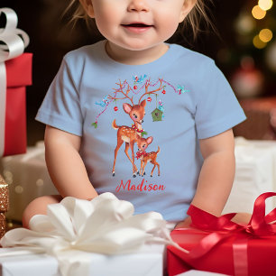 Cute Christmas Deer Baby T-Shirt